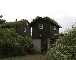 Grasgedeckte H&uuml;tten